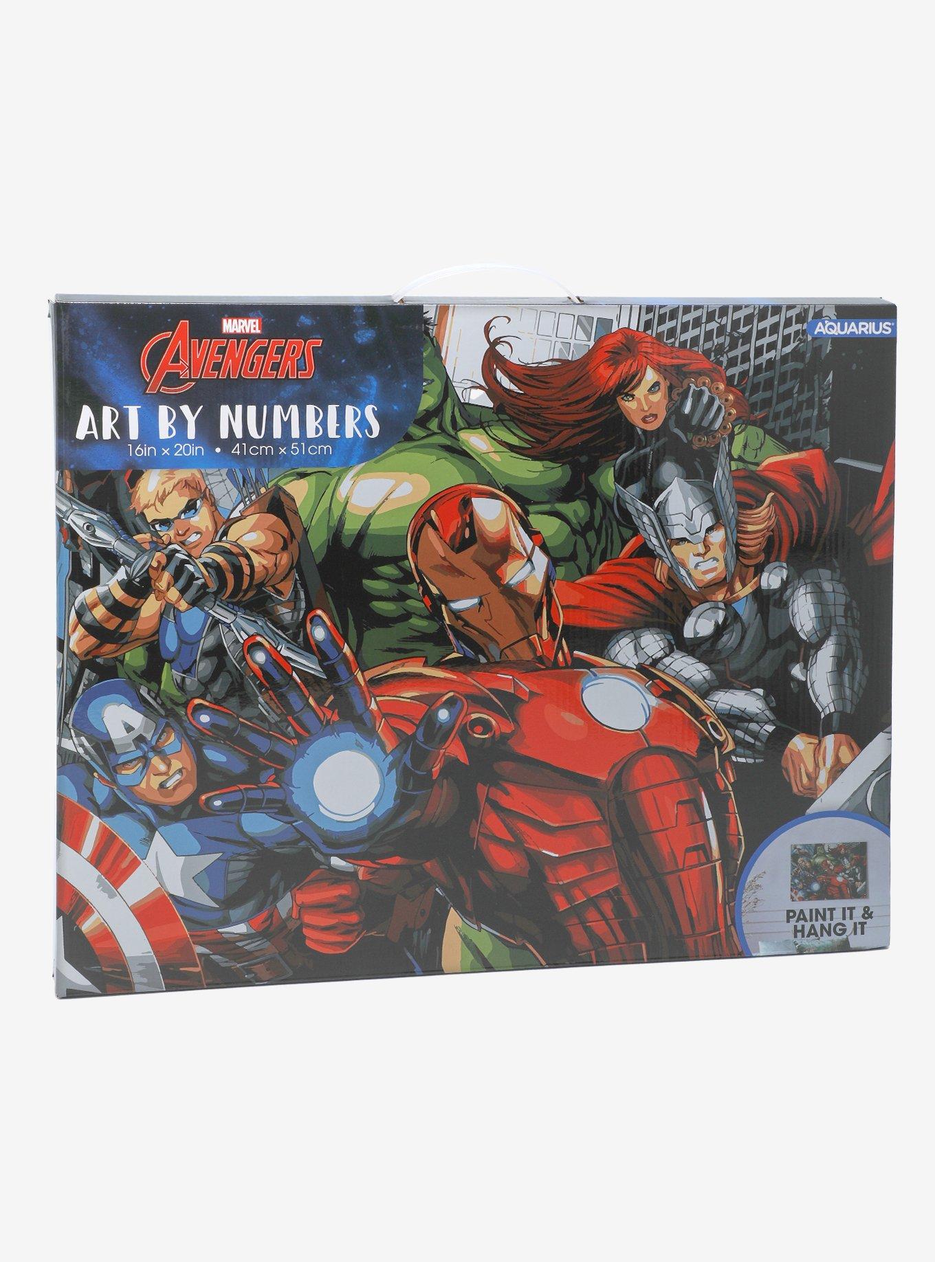 Marvel Avengers Art by Numbers Paint Set