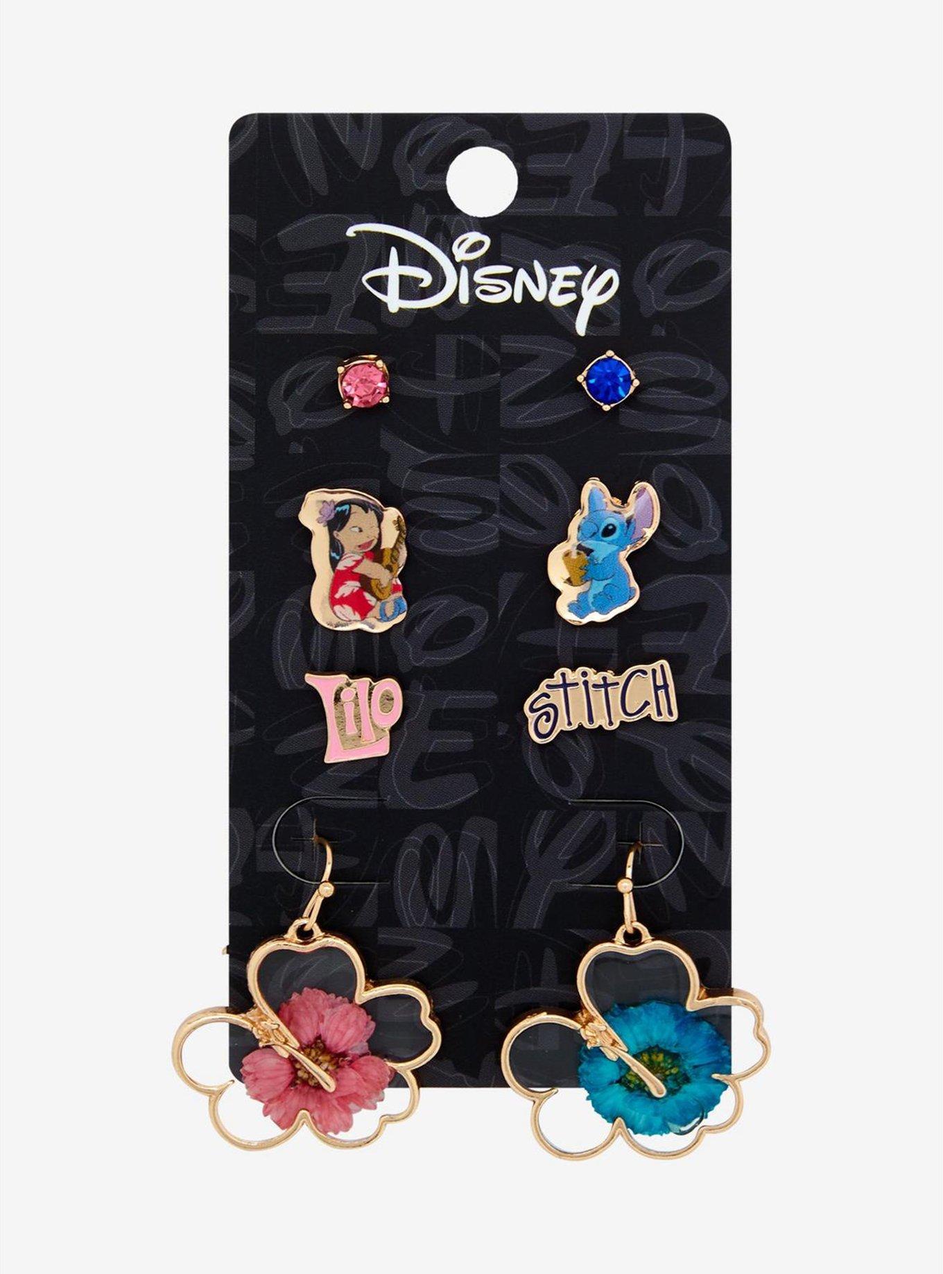 Disney Lilo & Stitch Mix and Match Floral Earring Set - BoxLunch Exclusive