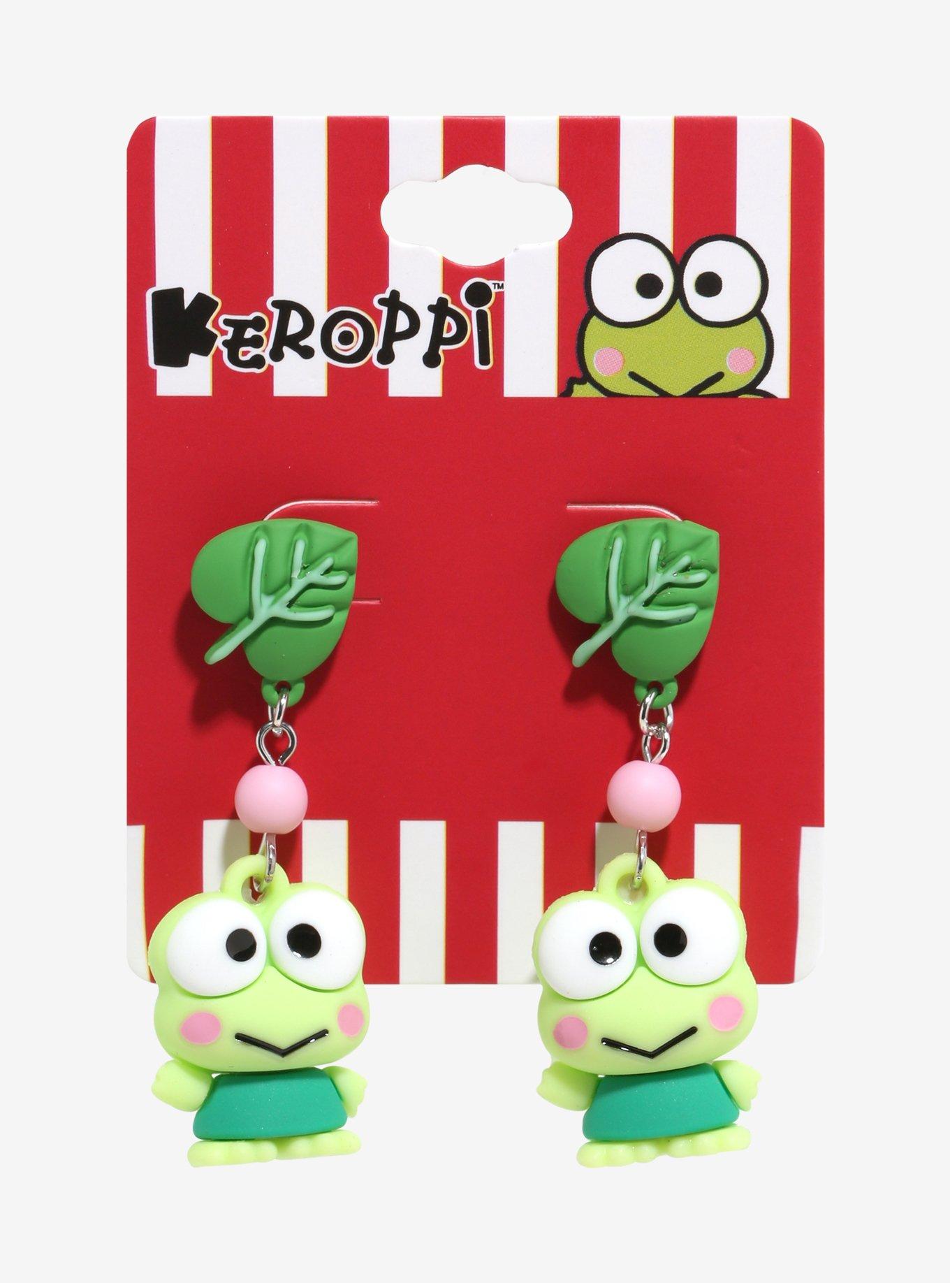 Sanrio Keroppi Leaf Charm Earrings - BoxLunch Exclusive, , hi-res