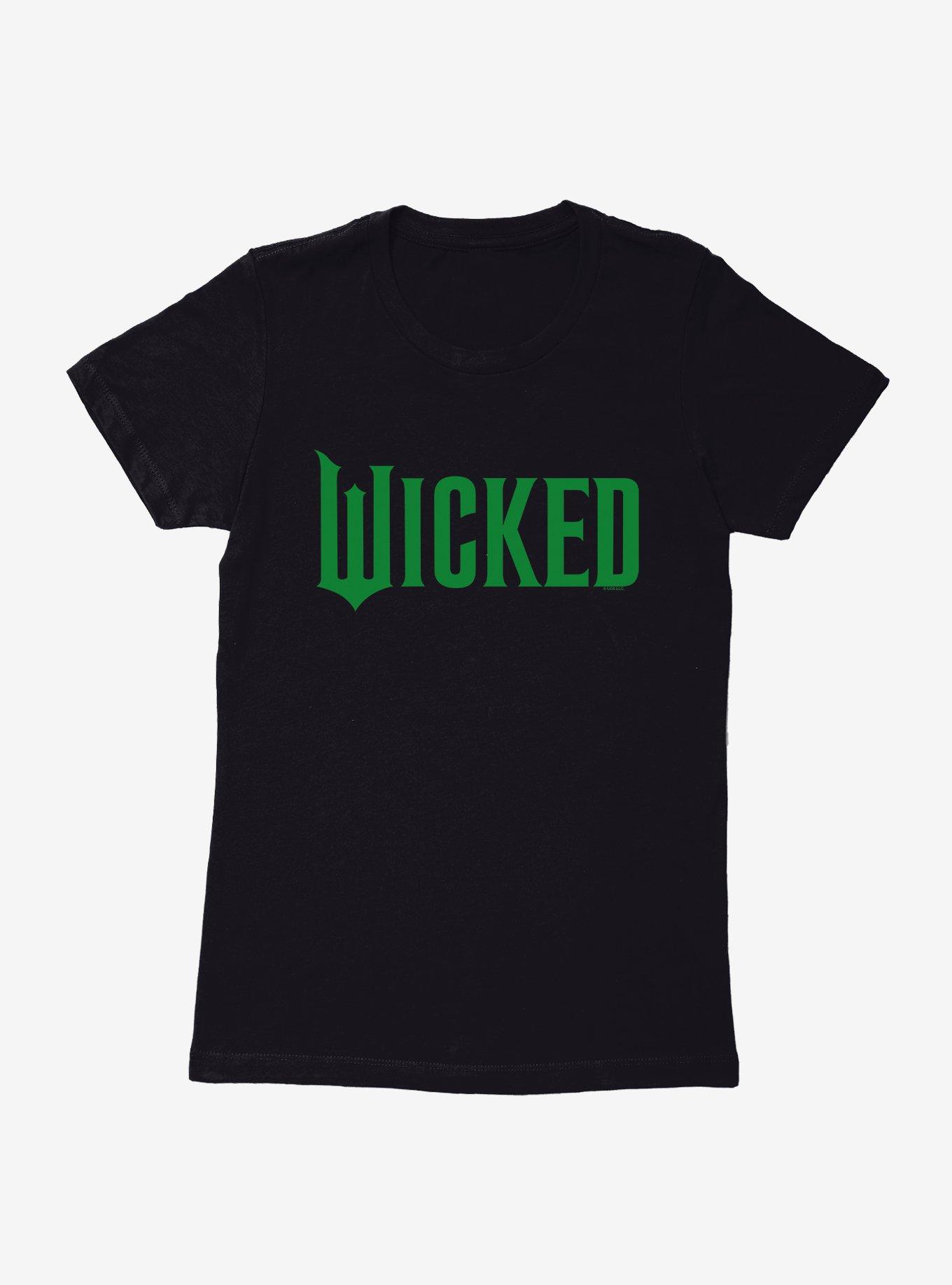 Wicked Movie Green Logo Womens T-Shirt, BLACK, hi-res