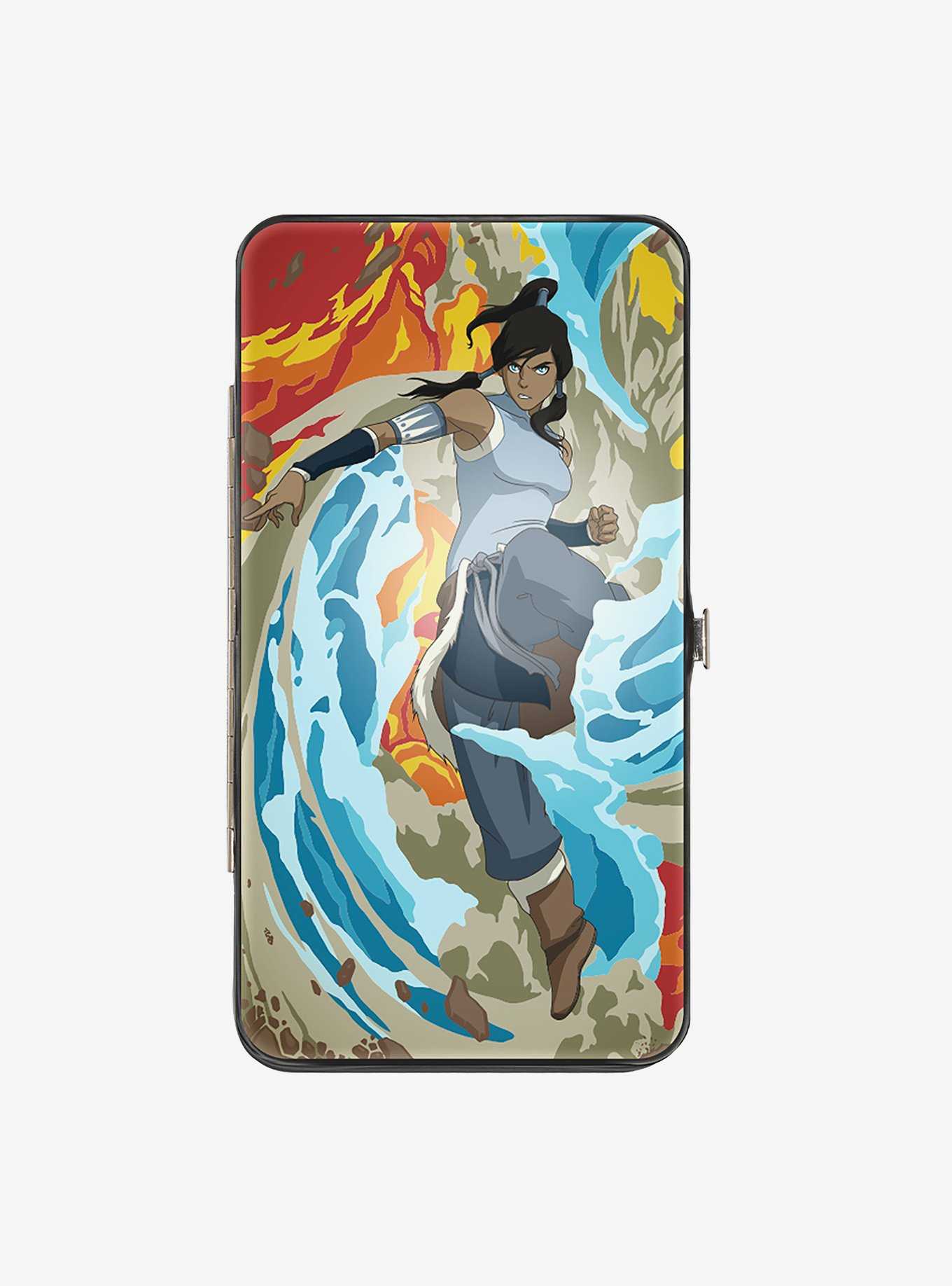 The Legend of Korra Avatar Korra Elements Swirl Hinged Wallet, , hi-res