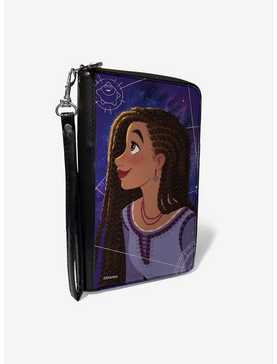 Disney Wish Asha Profile Star Sketch Galaxy Zip Around Wallet, , hi-res