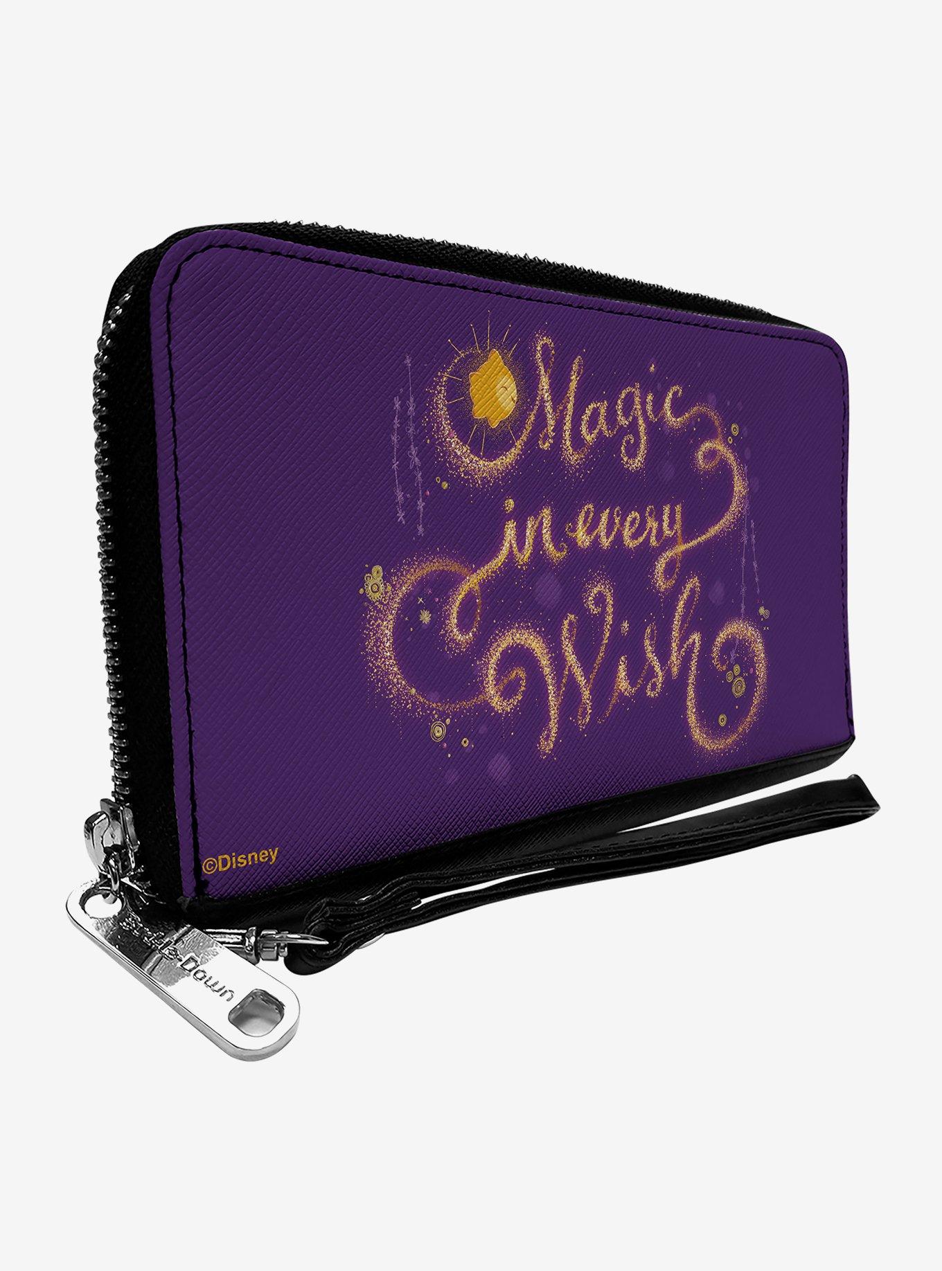 Disney Wish Star Magic In Every Wish Sparkle Zip Around Wallet