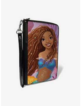 Disney The Little Mermaid Ariel Smiling Shells Zip Around Wallet, , hi-res