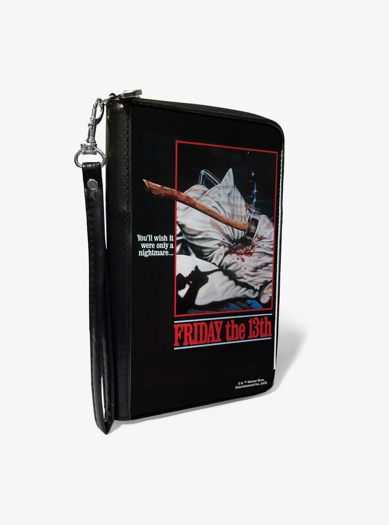 Friday the 13th You'll Wish It Were Only A Nightmare Zip Around Wallet, , hi-res