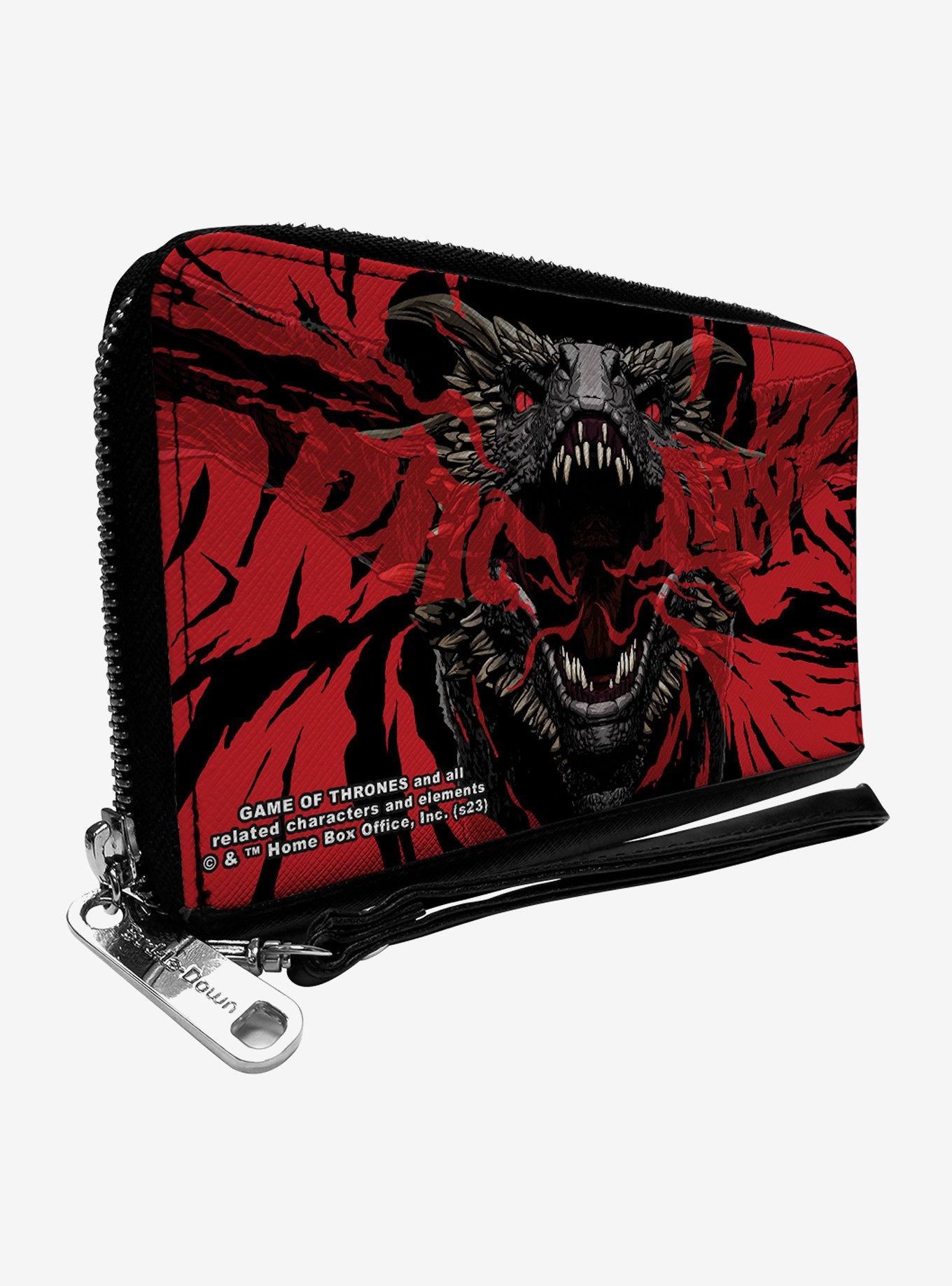 Game of Thrones Dracarys Dragon Fire Zip Around Wallet