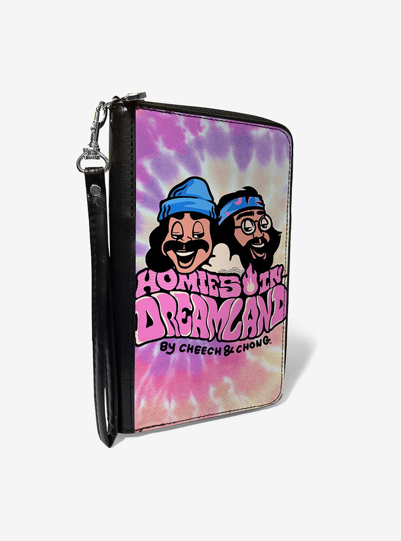 Cheech & Chong Homies In Dreamland Logo Tie Dye Zip Around Wallet, , hi-res