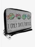 Teenage Mutant Ninja Turtles I Only Date Turtles Zip Around Wallet, , hi-res