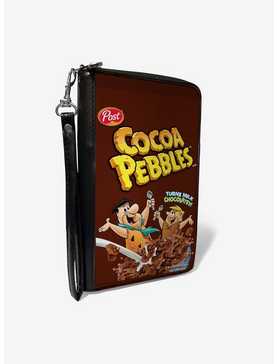 The Flintstones Cocoa Pebbles Fred Barney Cereal Box Zip Around Wallet, , hi-res