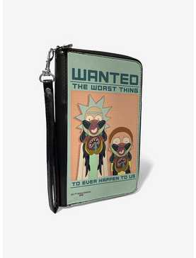 Rick and Morty Wanted Poster The Worst Thing Zip Around Wallet, , hi-res