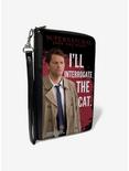 Supernatural Castiel I'll Interrogate The Cat Zip Around Wallet, , hi-res
