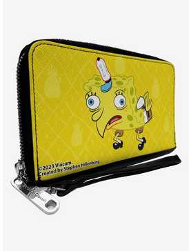 SpongeBob SquarePants Mocking Pineapple Close Up Zip Around Wallet, , hi-res