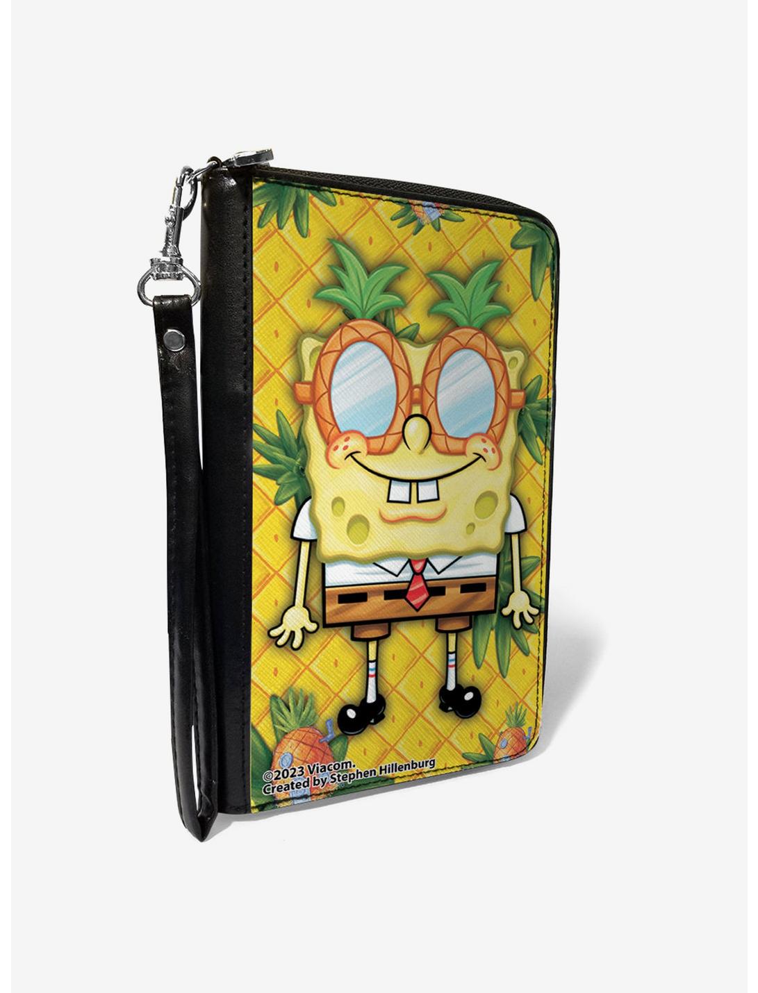 SpongeBob SquarePants Pineapple Eyes Pose Zip Around Wallet, , hi-res