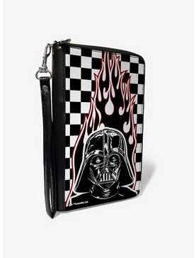 Star Wars Darth Vader Flames Checkers Zip Around Wallet, , hi-res