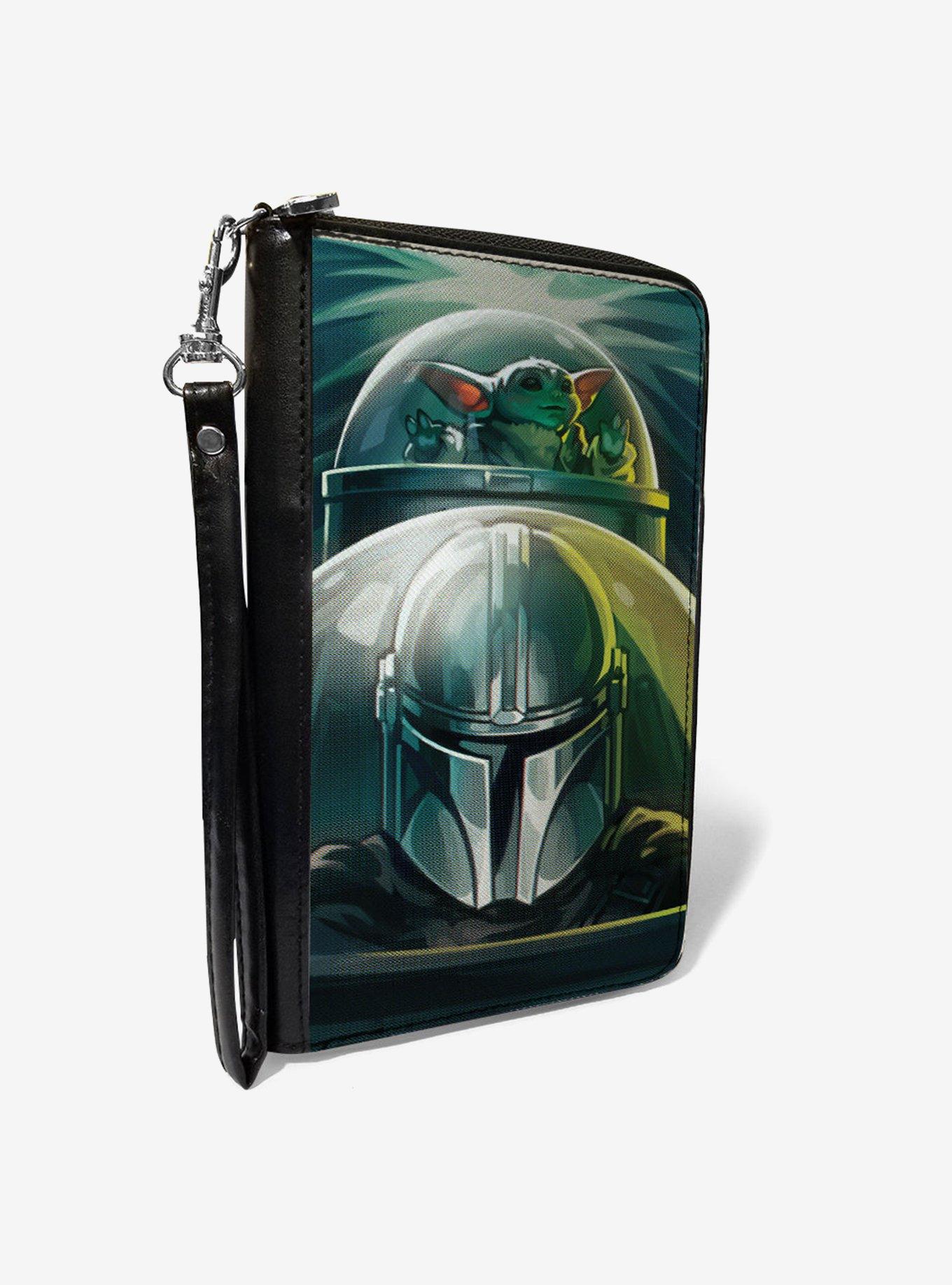 Star Wars Mandalorian Din Djarin Grogu Starfighter Zip Around Wallet, , hi-res