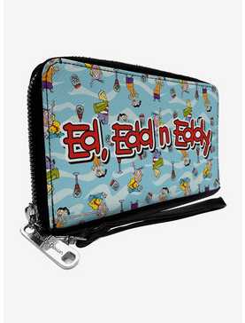Ed Edd N Eddy Title Logo and Character Poses Zip Around Wallet, , hi-res