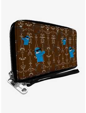 Fosters Home For Imaginary Friends Bloo Poses Zip Around Wallet, , hi-res