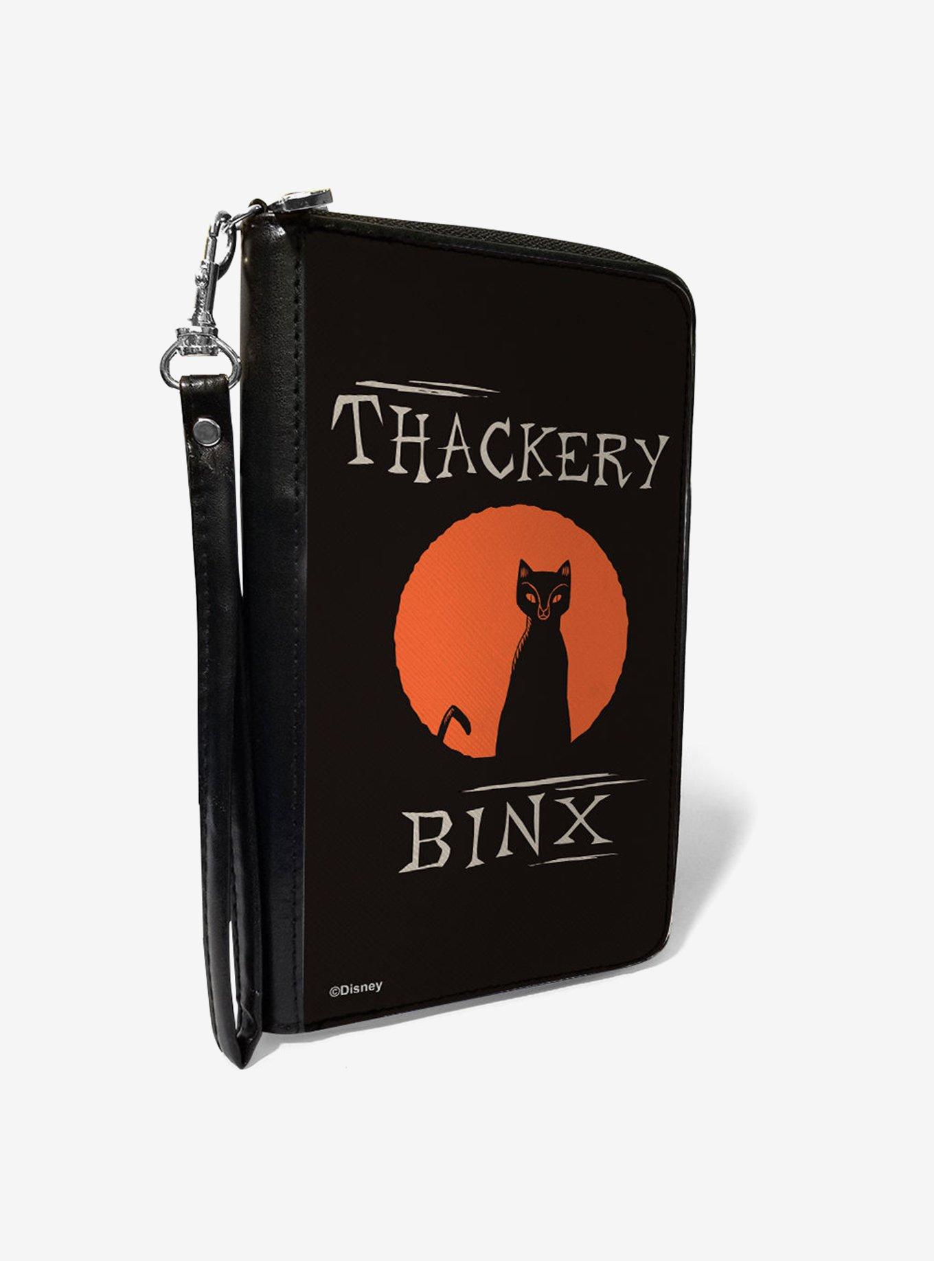 Disney Hocus Pocus Thackery Binx Cat Moon Silhouette Zip Around Wallet, , hi-res