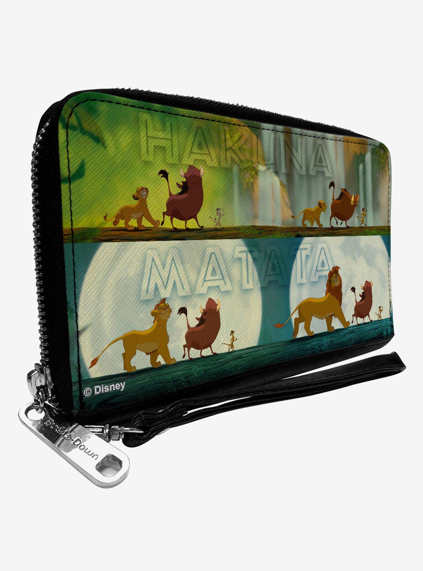 Disney The Lion King Simba Pumbaa Timon Grow Up Zip Around Wallet, , hi-res