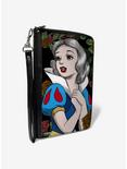 Disney Snow White Pose Sketch Roses Zip Around Wallet, , hi-res