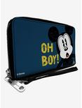 Disney Mickey Mouse Oh Boy Pose Weathered Zip Around Wallet, , hi-res