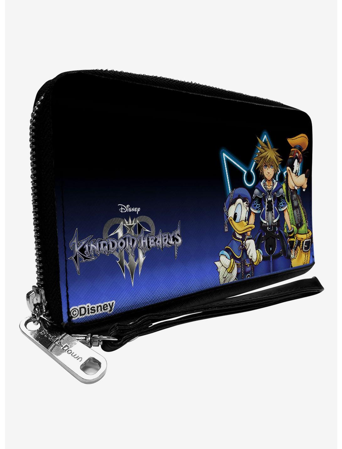 Disney Kingdom Hearts Donald Sora and Goofy Group Zip Around Wallet, , hi-res