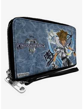 Disney Kingdom Hearts Final Form Sora Logo Keyblades Zip Around Wallet, , hi-res