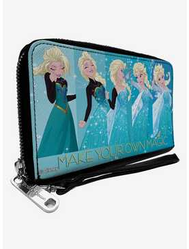 Disney Frozen Elsa Make Your Own Magic Transform Zip Around Wallet, , hi-res