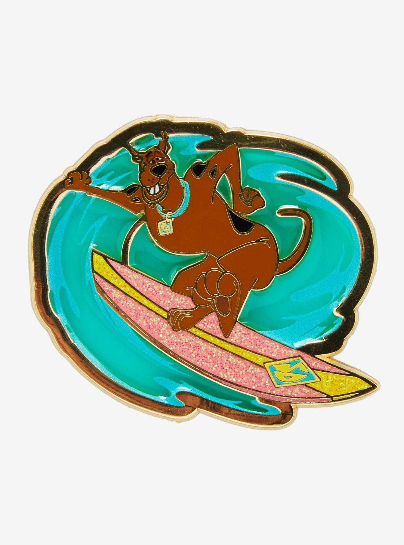 Scooby-Doo! Scooby Surfing Stained Glass Enamel Pin — BoxLunch Exclusive