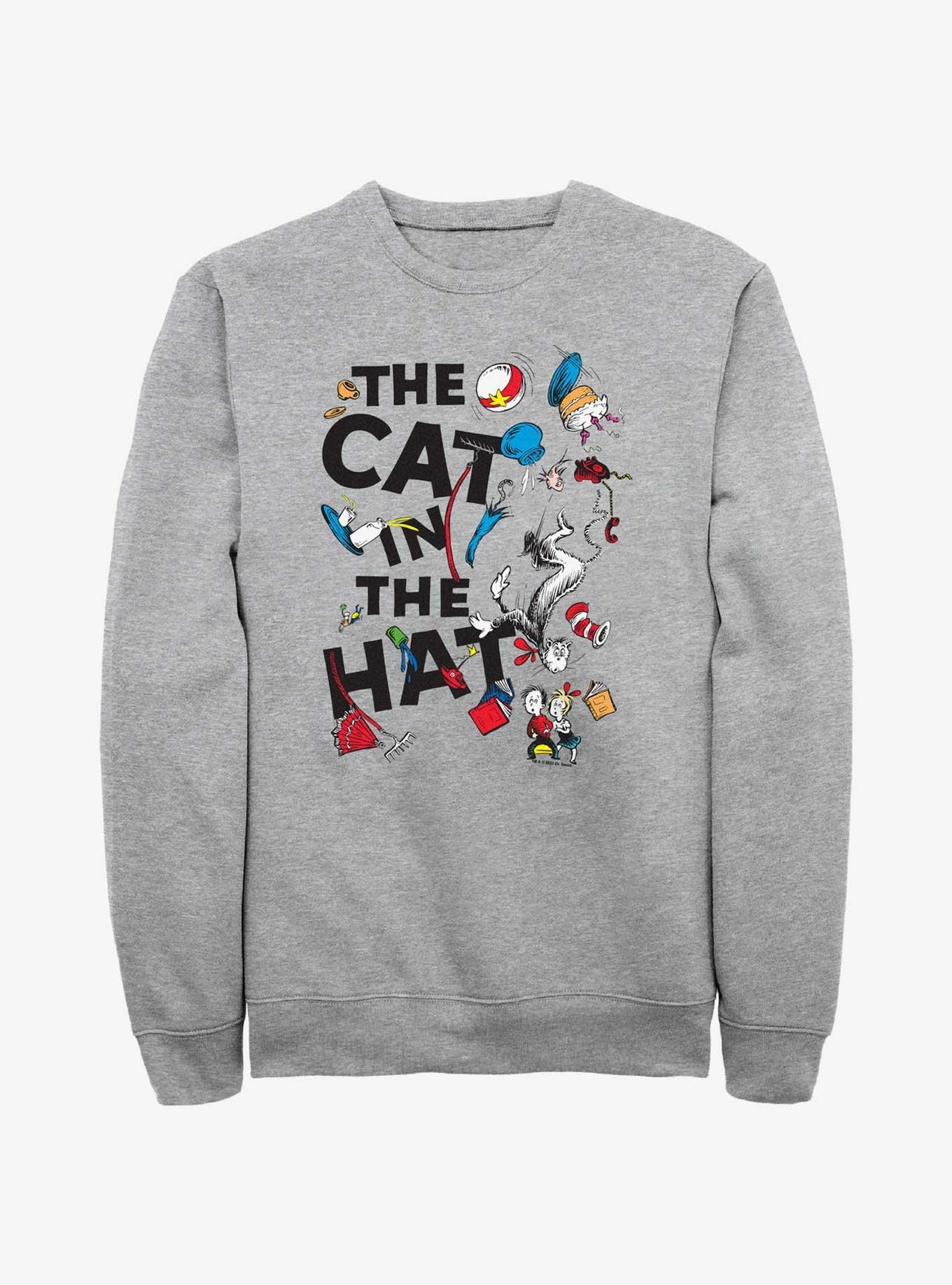 Dr. Seuss The Cat In The Hat Juggling Sweatshirt, ATH HTR, hi-res