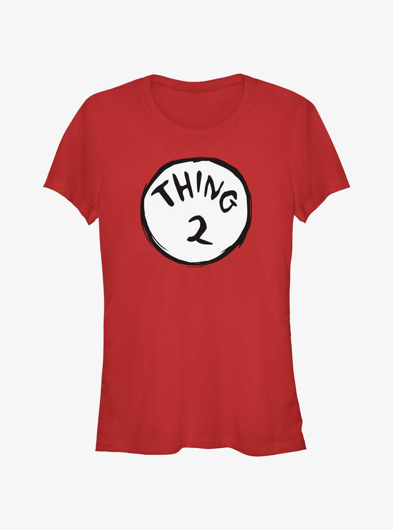 Dr. Seuss Thing 2 Girls T- Shirt, RED, hi-res