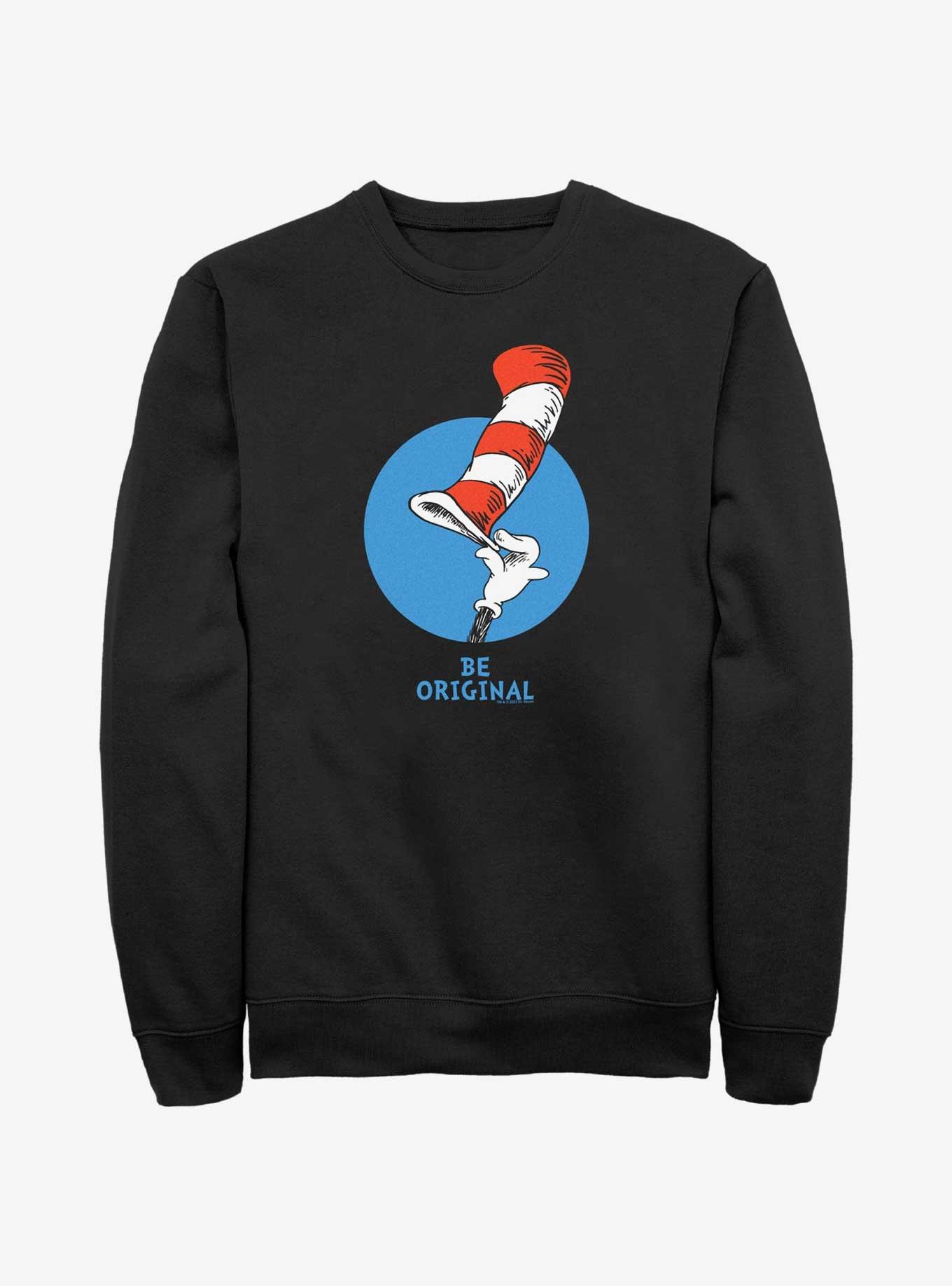 Dr. Seuss Tip The Hat Sweatshirt, BLACK, hi-res