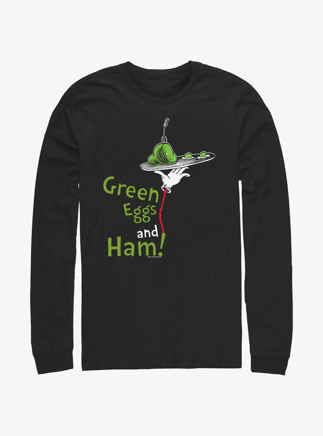 Dr. Seuss Green Eggs & Ham Long-Sleeve T-Shirt, BLACK, hi-res