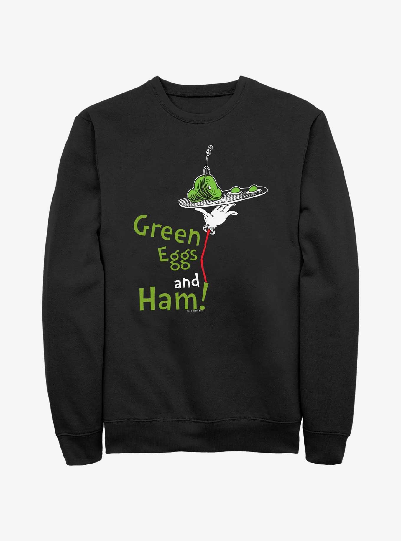 Dr. Seuss Green Eggs & Ham Sweatshirt, BLACK, hi-res