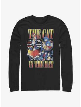Dr. Seuss The Cat In The Hat Reading Book Long-Sleeve T-Shirt, , hi-res