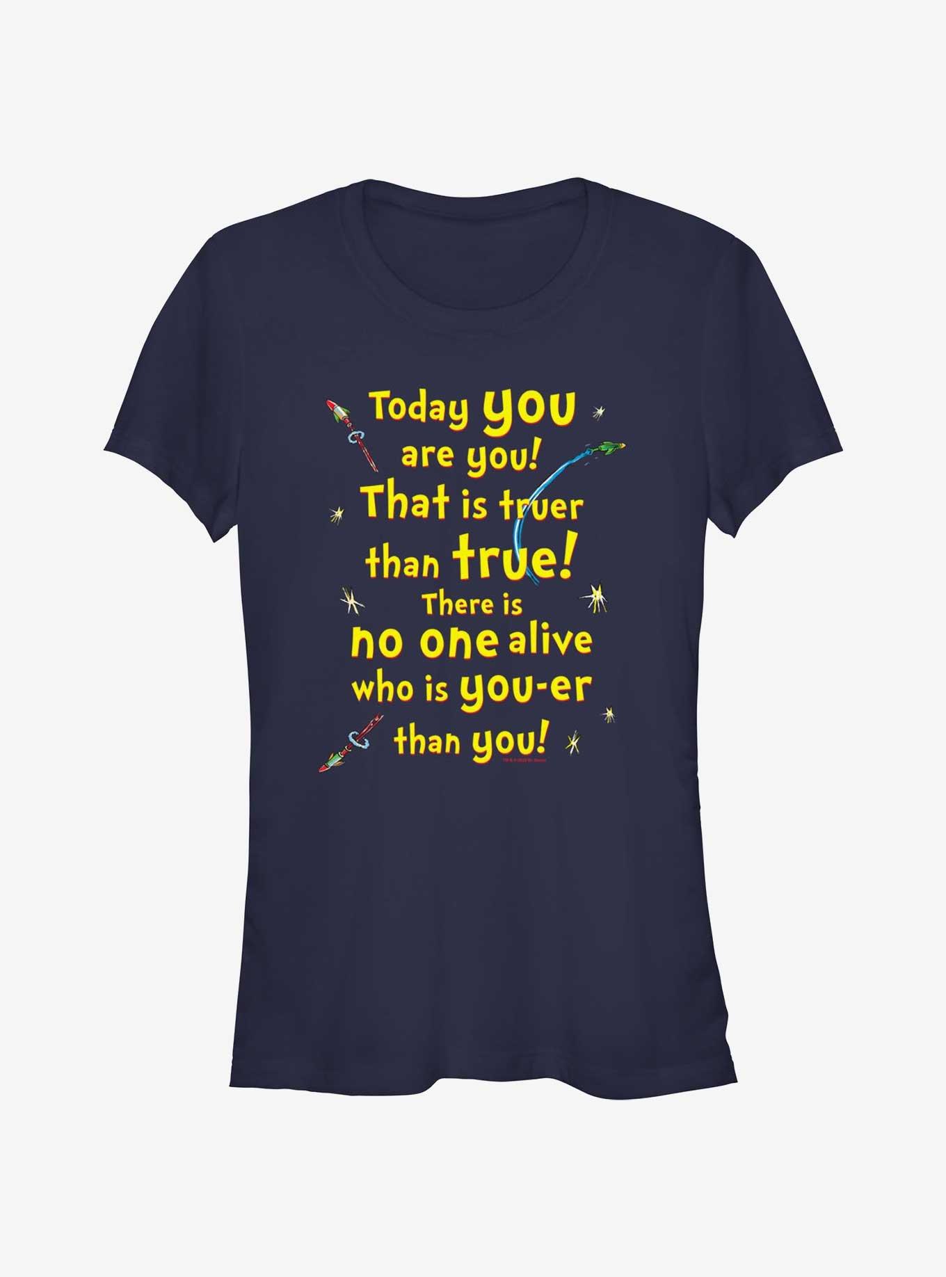 Dr. Seuss Truer Than True Girls T- Shirt, NAVY, hi-res