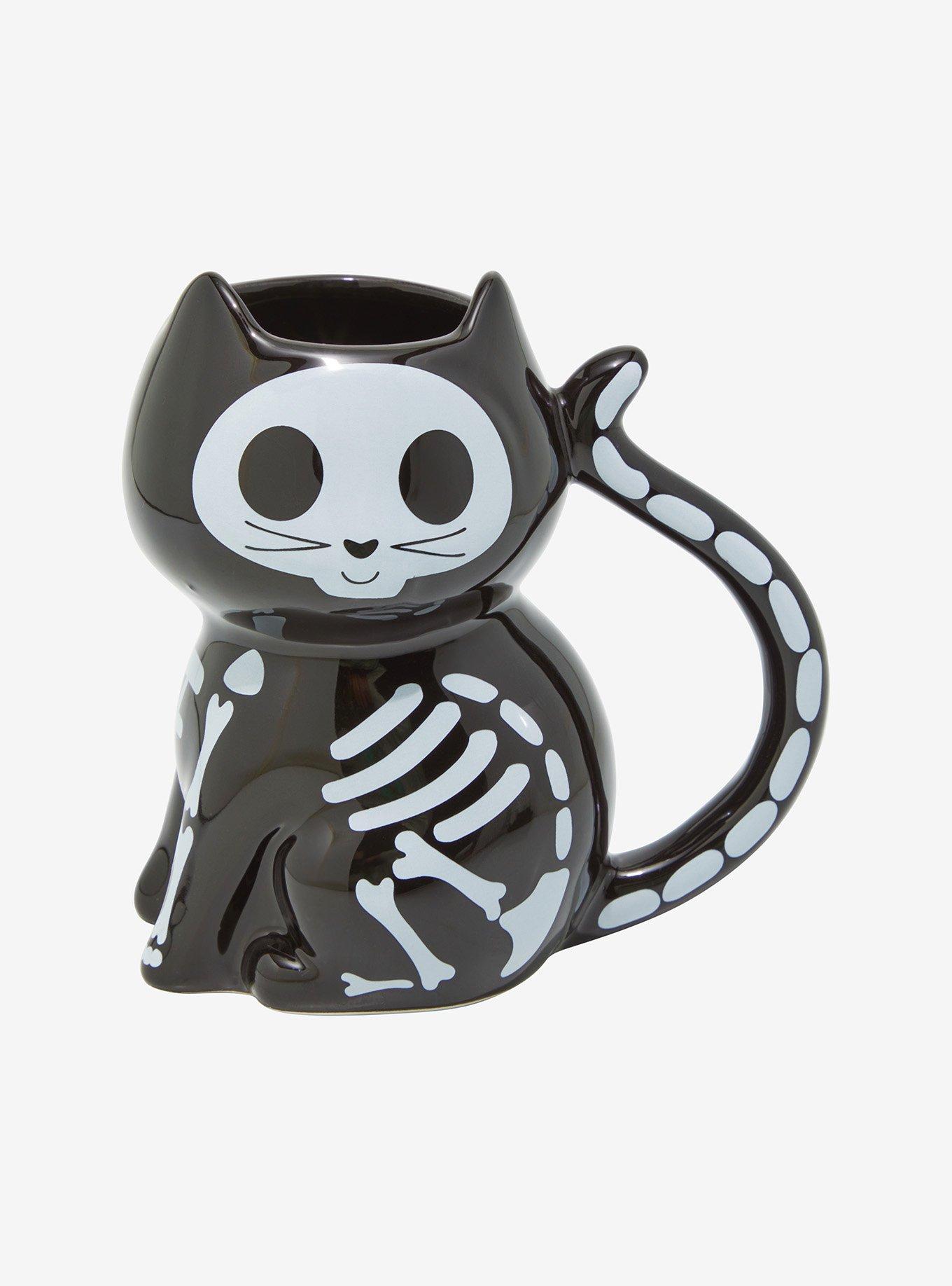 Cat Skeleton Figural Mug, , hi-res