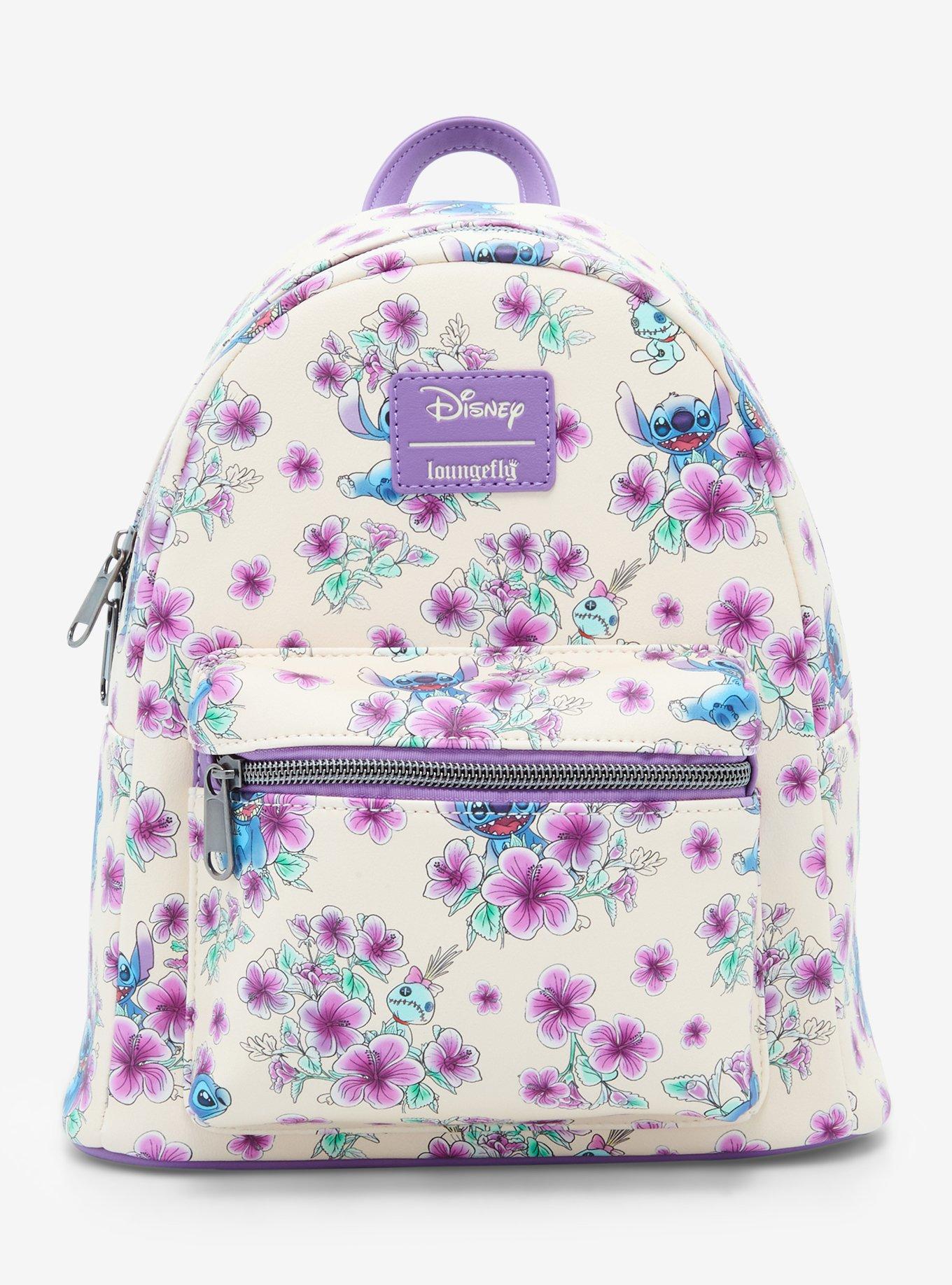 Loungefly Disney Lilo & Stitch Hibiscus Flowers Mini Backpack