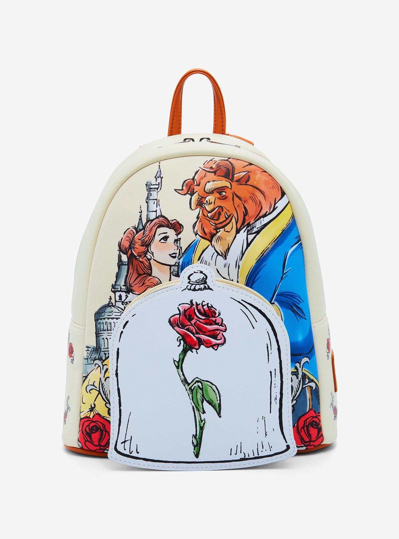 2 for $160 Loungefly NWT Disney Beauty sale & The Beast 30th Anniversary Mini Backpac