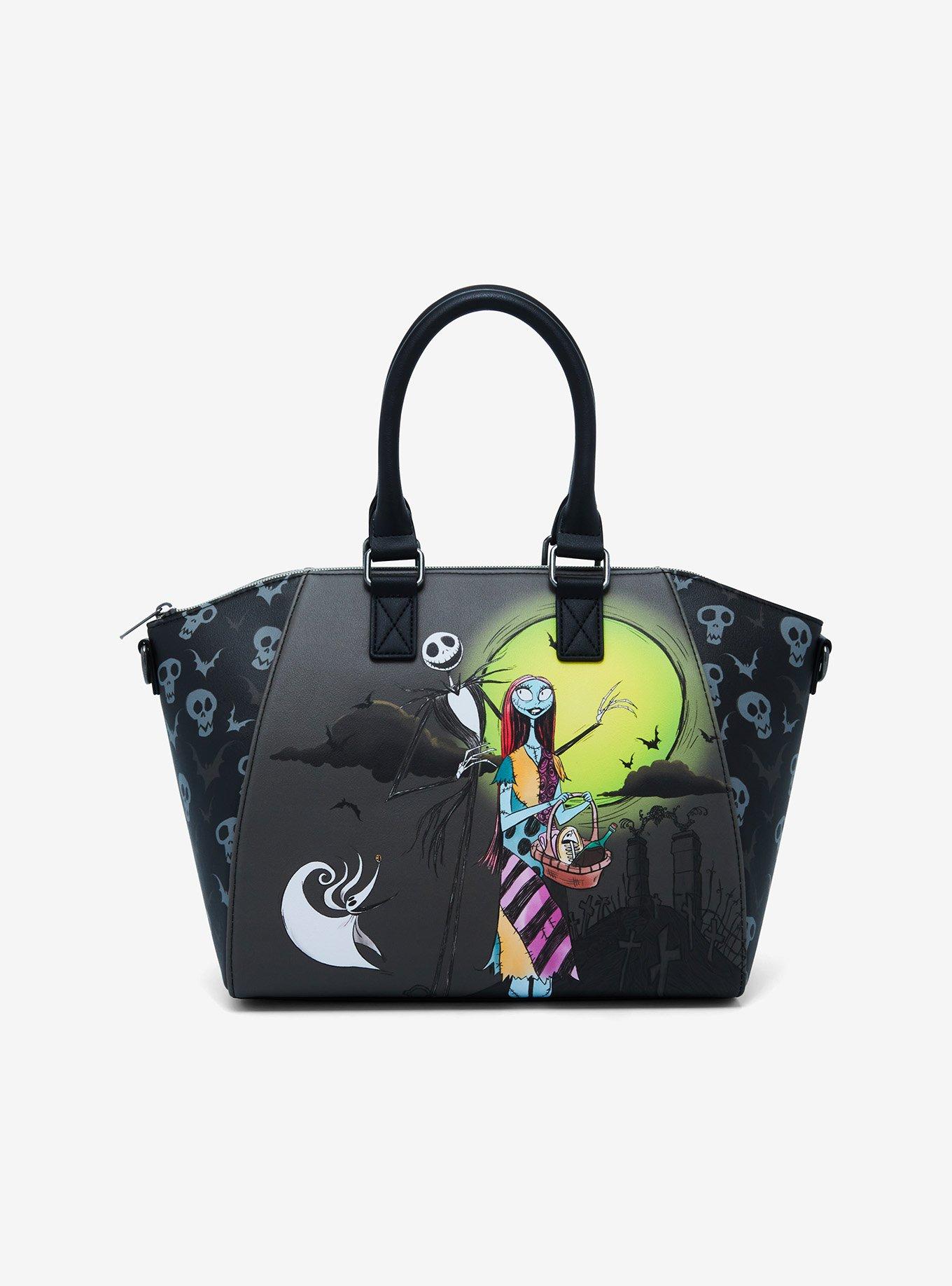 Loungefly The Nightmare Before Christmas Jack & Sally Picnic Satchel Bag Hot Topic Exclusive, , hi-res