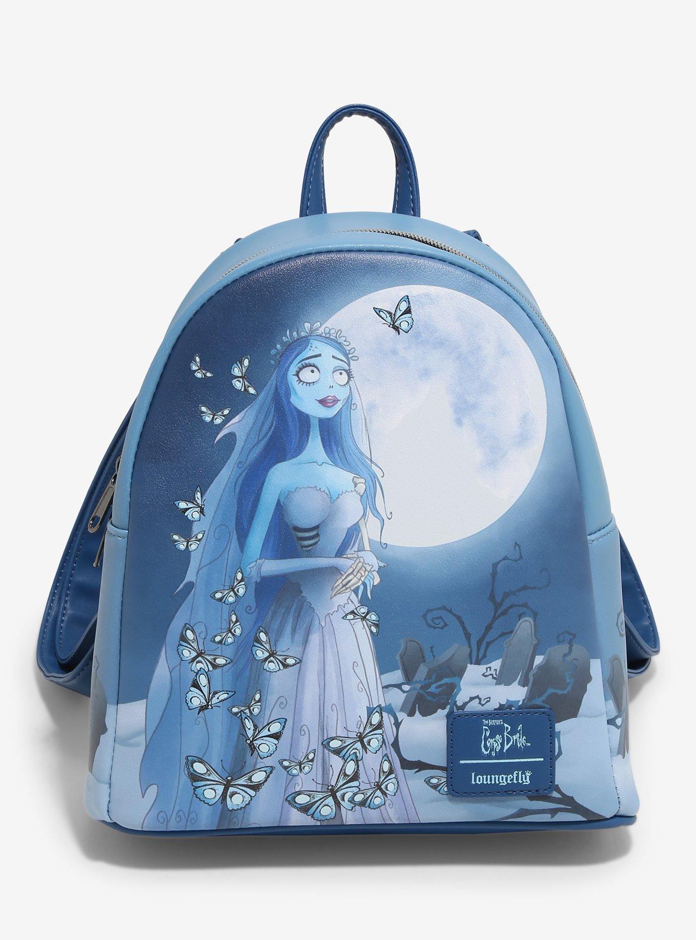 Loungefly Corpse Bride Emily Butterflies Glow-In-The-Dark Mini Backpack, , hi-res