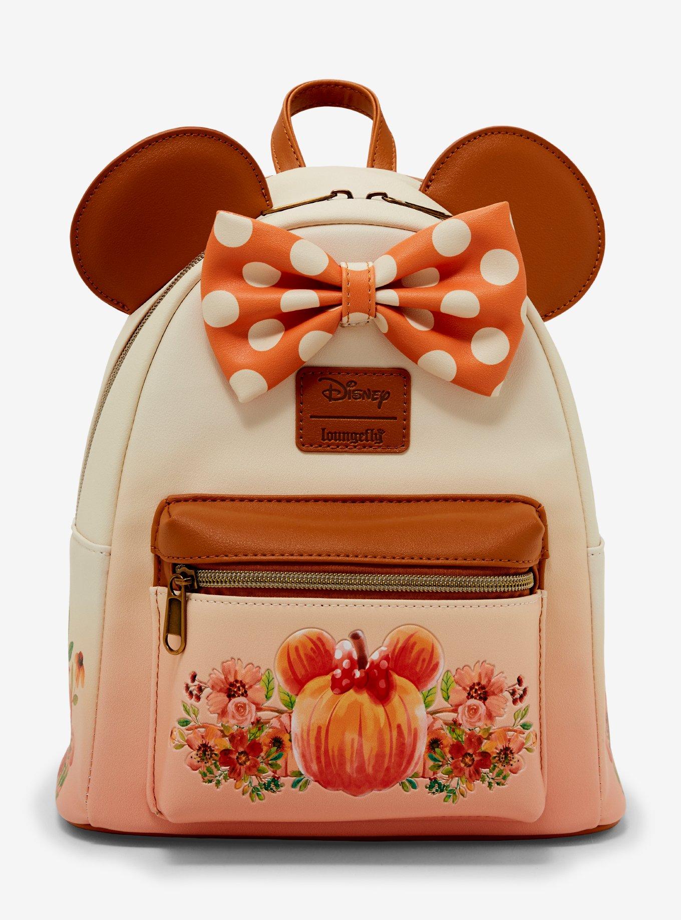 Loungefly Disney Minnie Mouse Pumpkin Ombre Mini Backpack, , hi-res