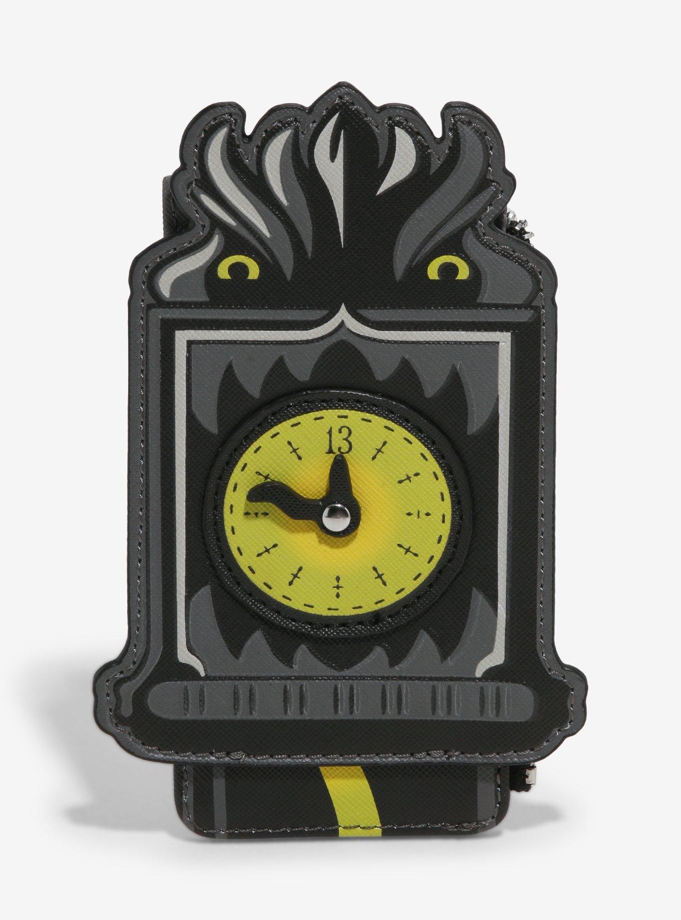 Loungefly Disney The Haunted Mansion Clock Glow-In-The-Dark Cardholder