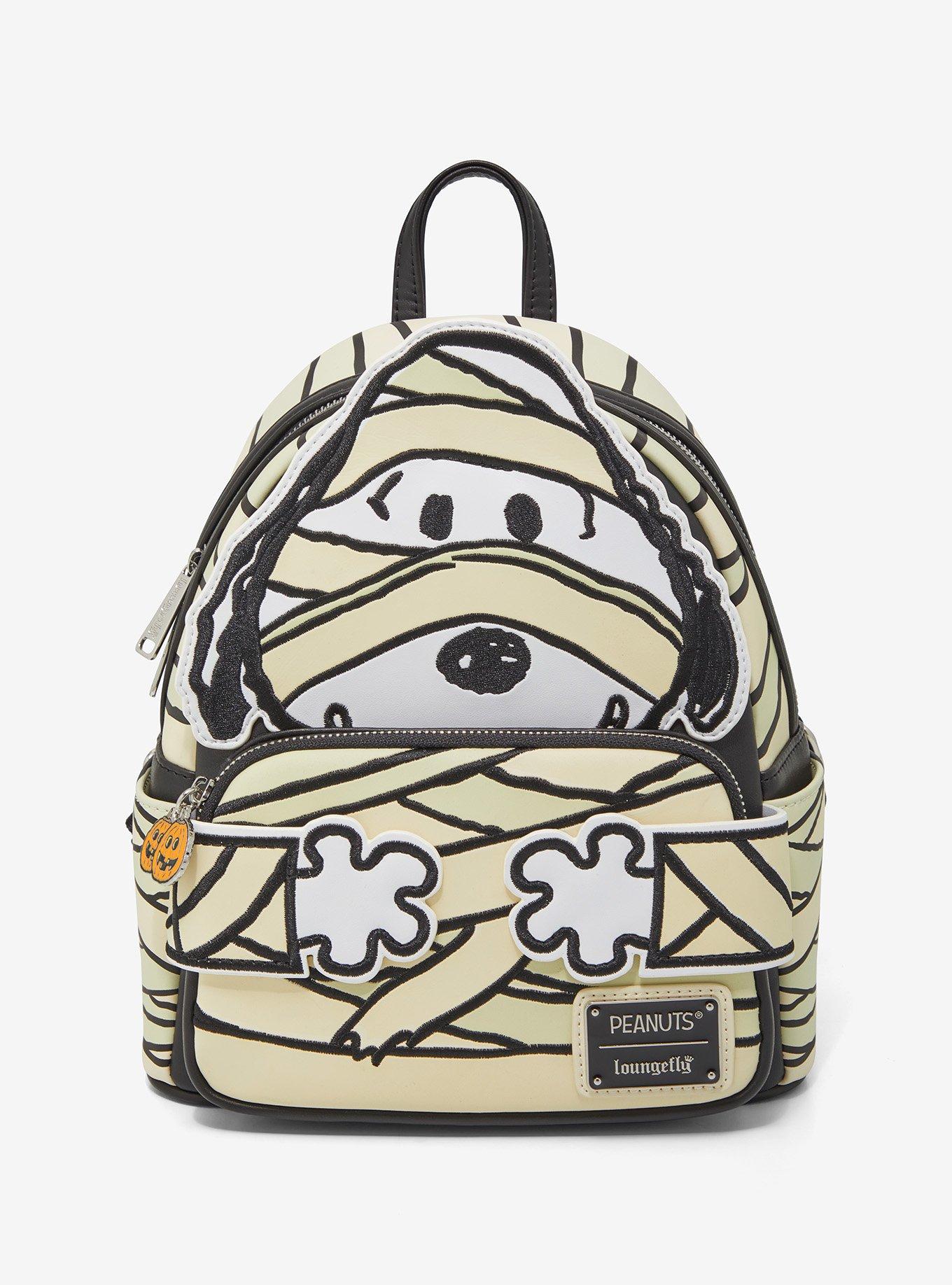 Loungefly Peanuts Snoopy Mummy Glow In The Dark‎ Figural Mini Backpack Loungefly Peanuts Snoopy Mummy Glow Mini Backpack, Multi  main image 4