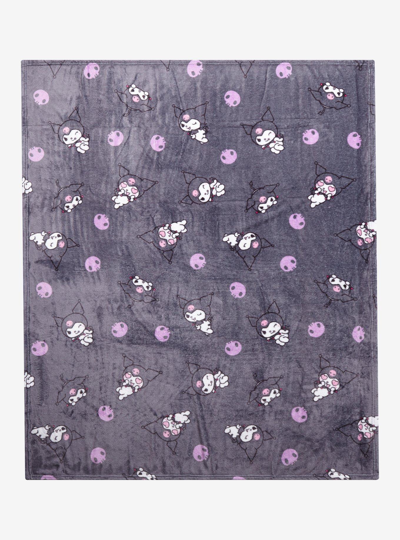 Kuromi Skull Toss Throw Blanket, , hi-res