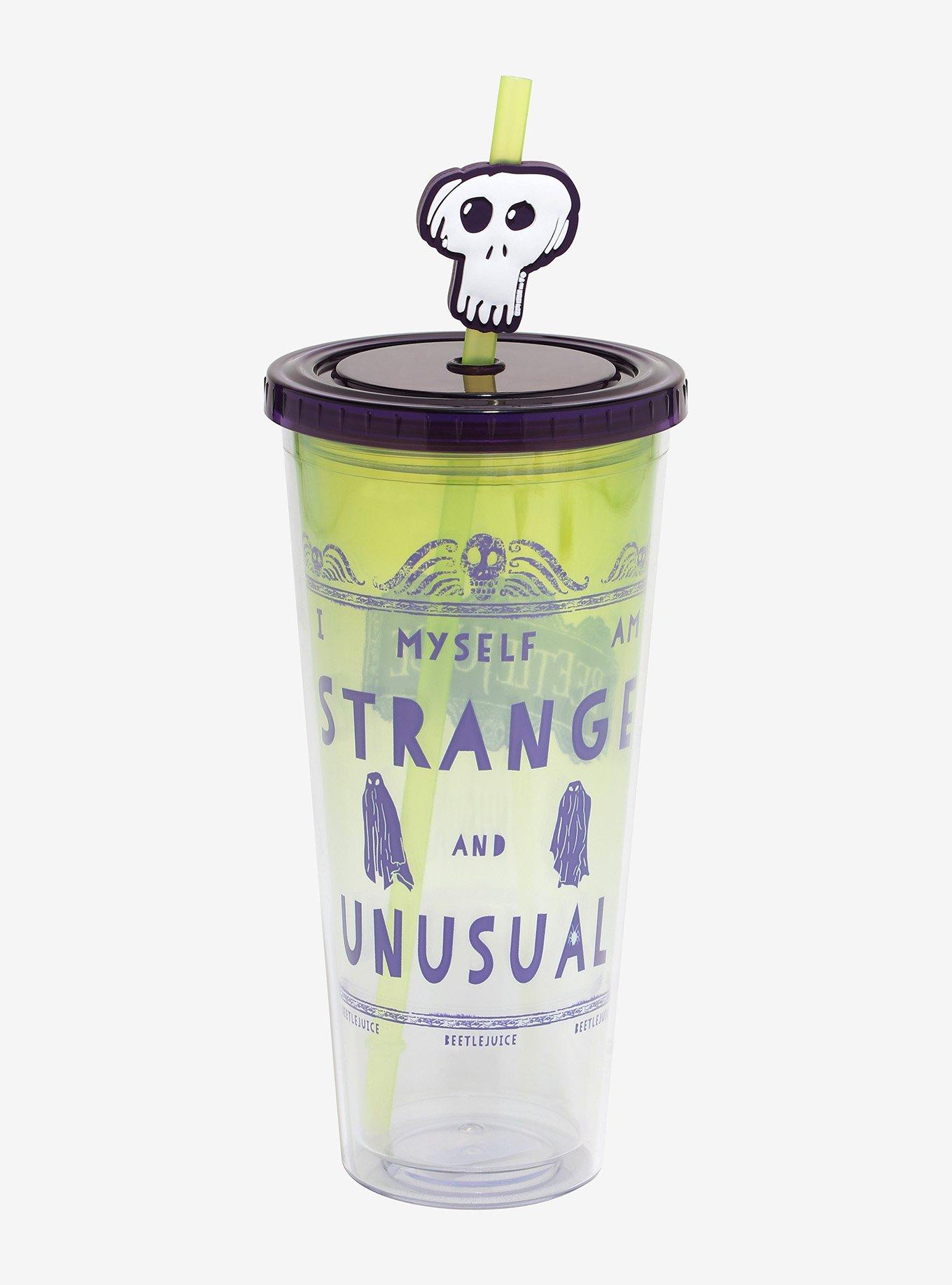 Beetlejuice Strange And Unusual Acrylic Travel Cup, , hi-res