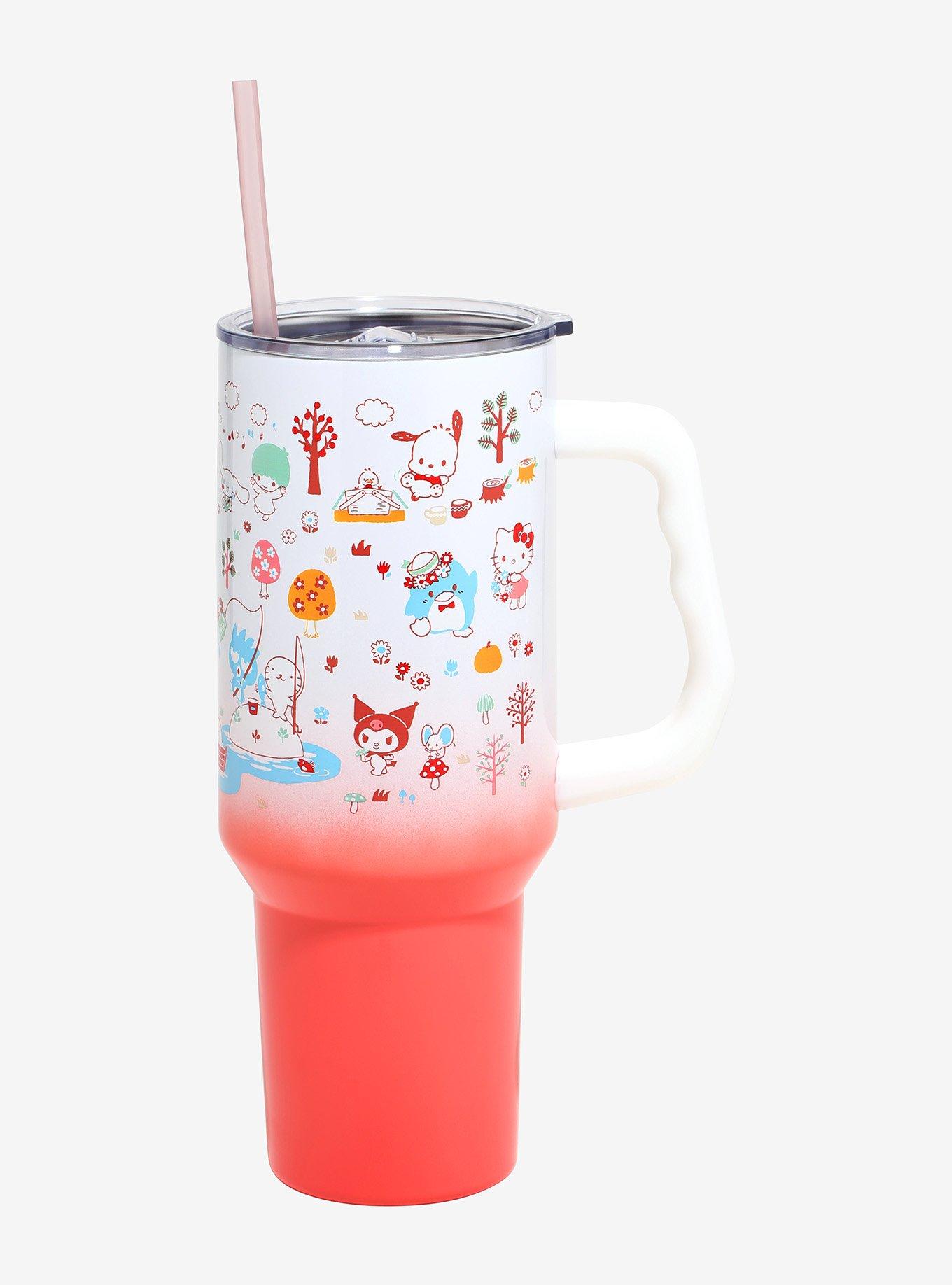 Hello Kitty And Friends Forest Picnic Ombre Stainless Steel Travel Mug, , hi-res