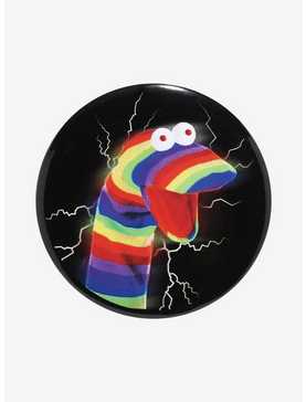 Rainbow Sock Puppet Button, , hi-res