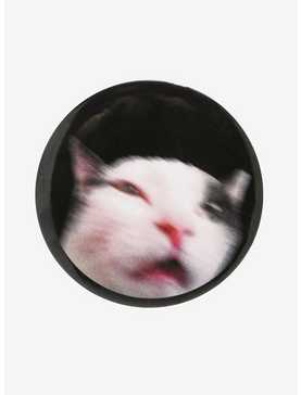 Blurry Cat Meme 3 Inch Button, , hi-res