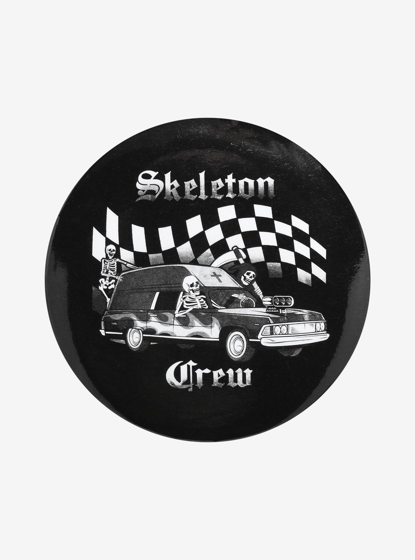 Skeleton Crew Hearse 3 Inch Button, , hi-res